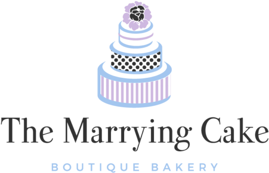 Marrying Cake Boutique Bakery Logo