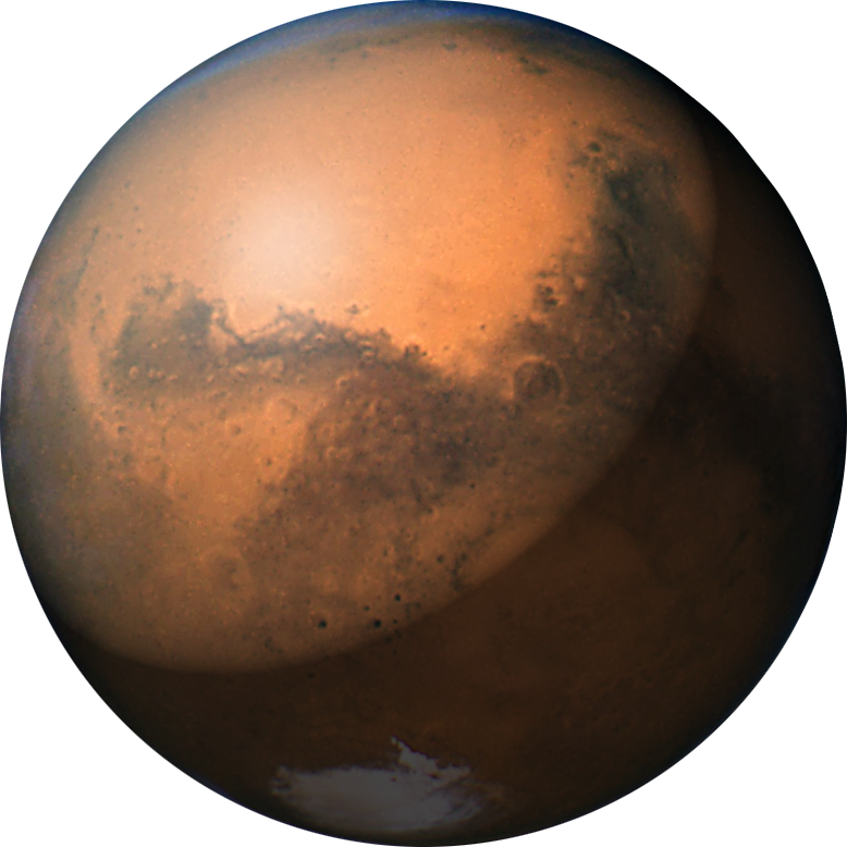 Mars Planet Detailed View