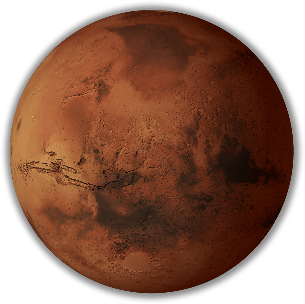 Mars Planet Red Surface Features.png