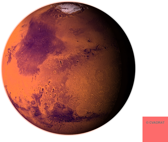 Mars Red Planet Surface View