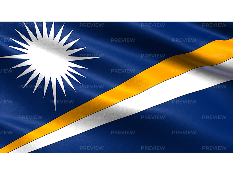 Marshall Islands Flag Waving