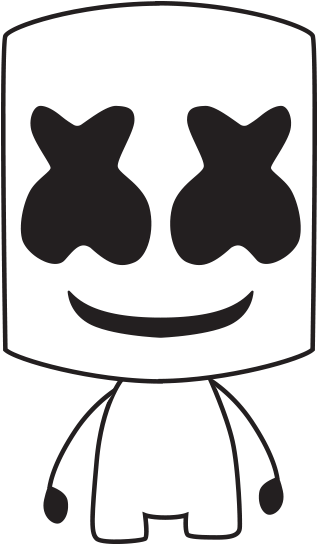 Marshmello Cartoon Character