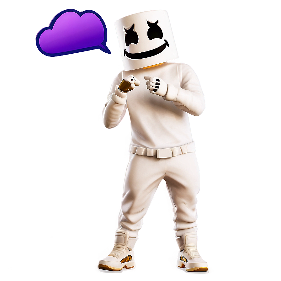 Marshmello Emote Fortnite Png Mpt78