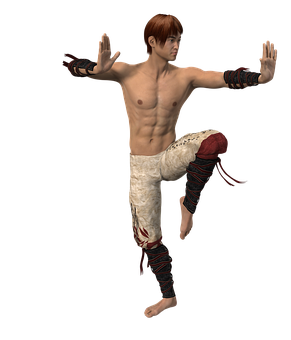 Martial_ Artist_ Stance_ Render