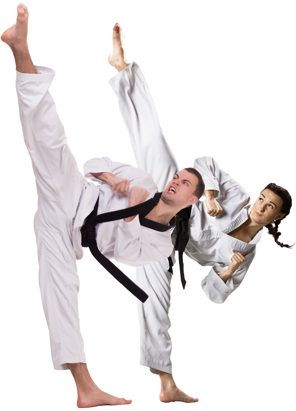 Martial Arts High Kick Practice