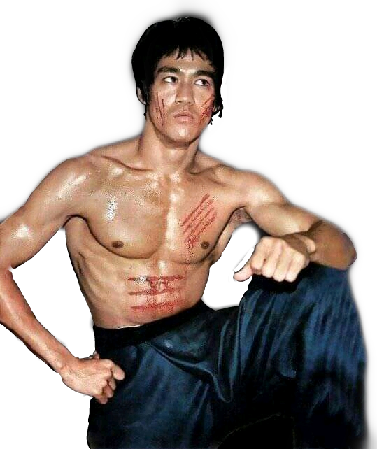 Martial Arts Icon Bruce Lee Pose