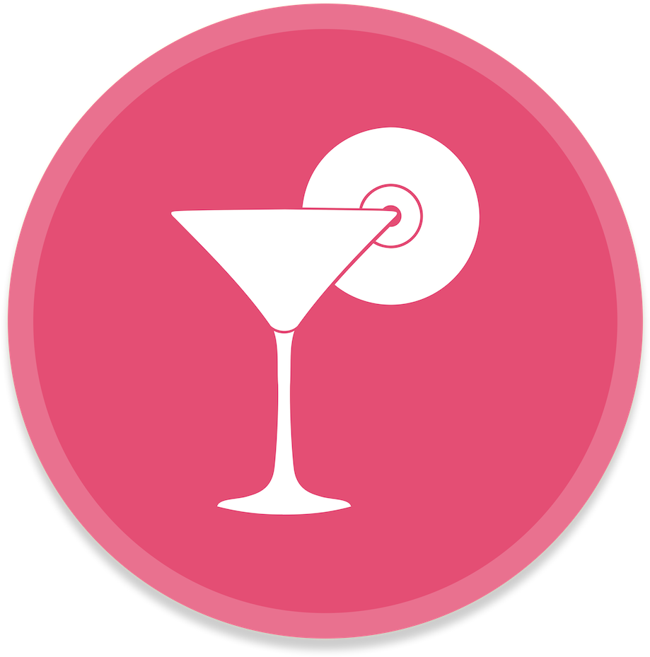 Martini Glass Iconwith Olive