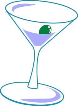 Martini Glass Vector Illustration