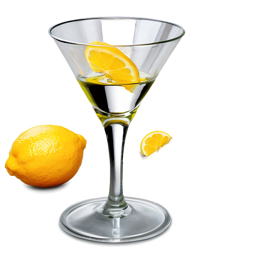 Martini With Citrus Zest Png 38