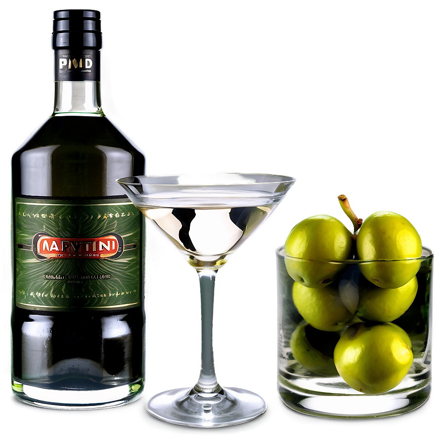 Martini With Olive Png 05242024