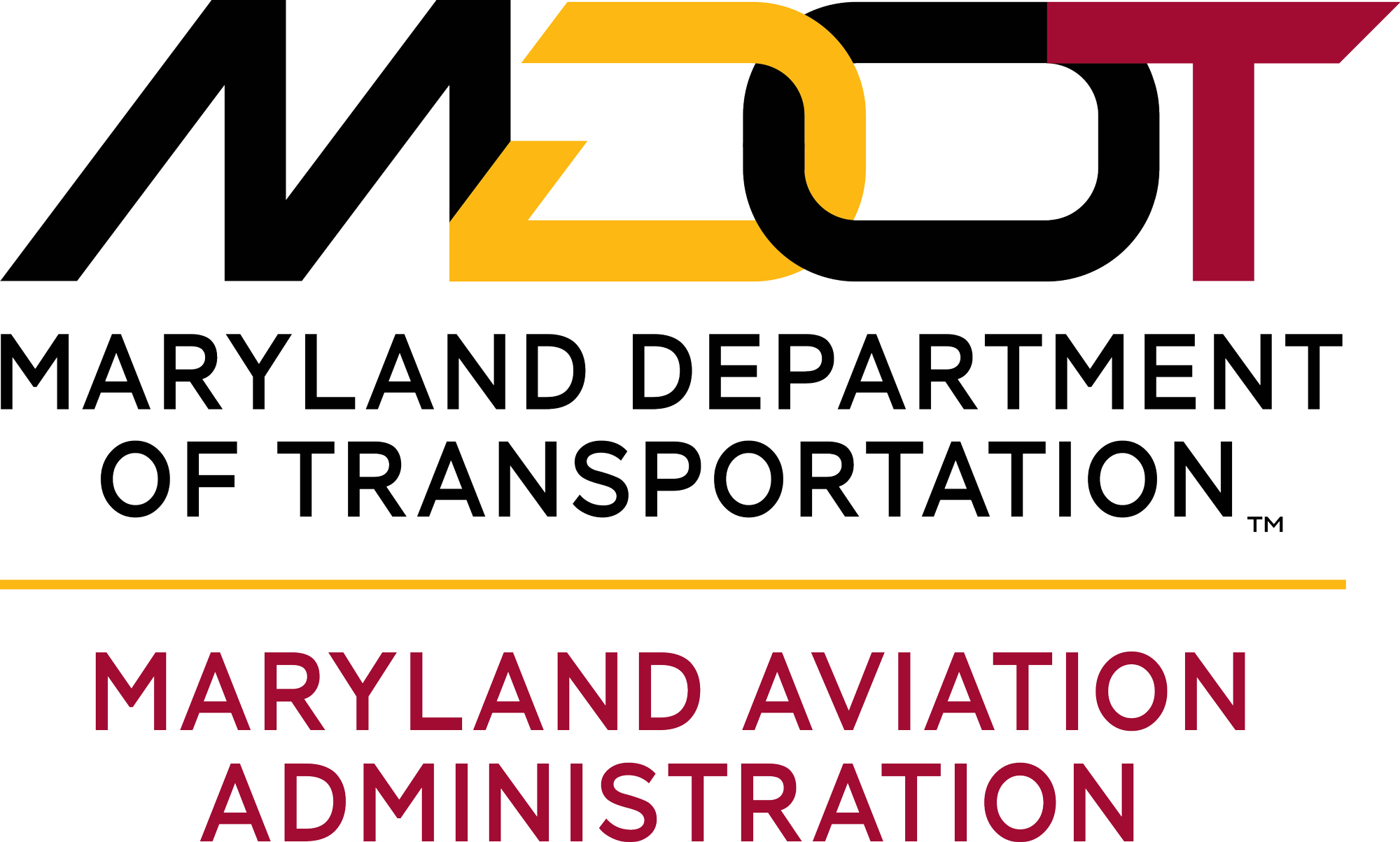 Maryland Departmentof Transportation Aviation Administration Logo