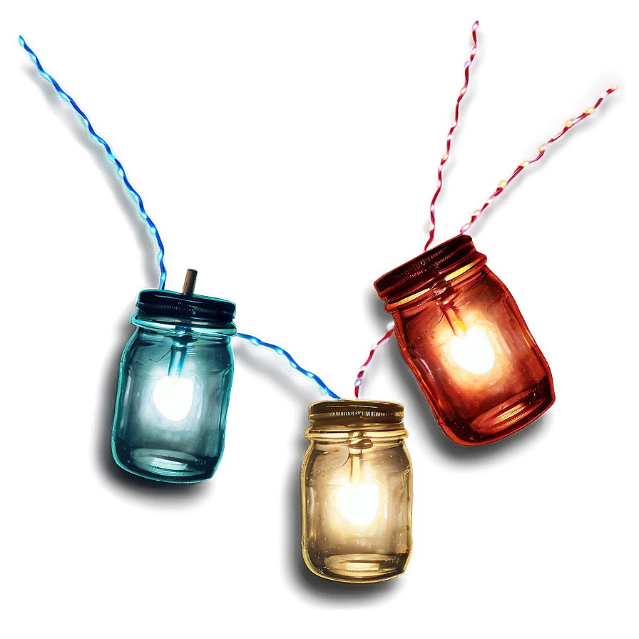 Mason Jar String Lights Png Qng