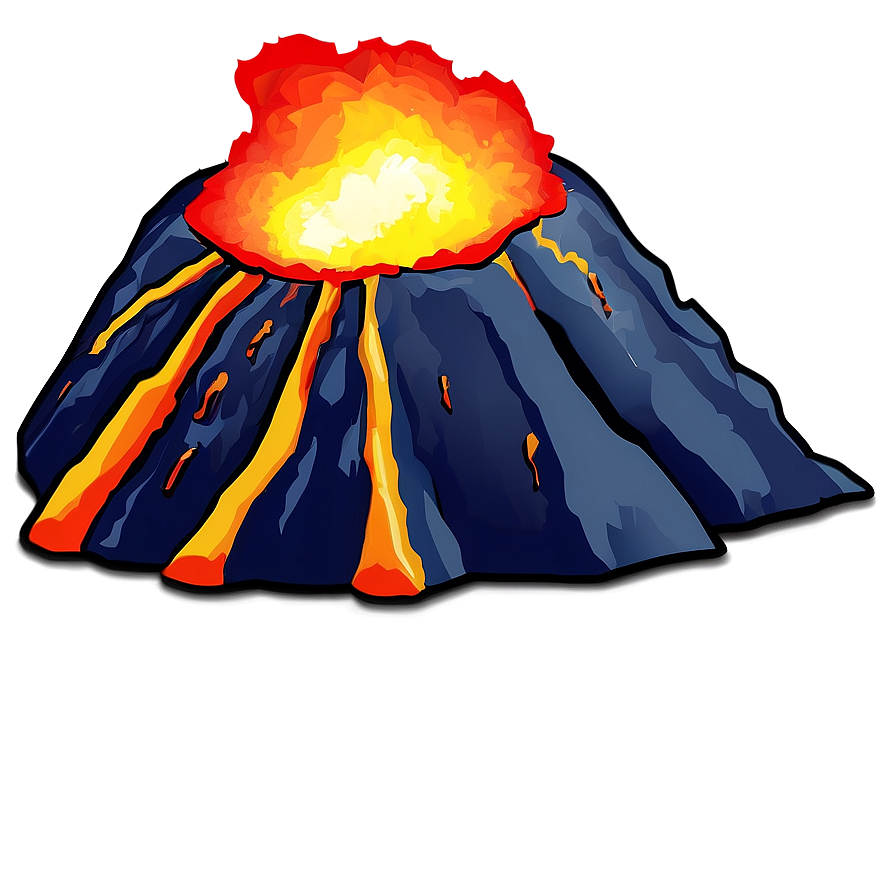 Massive Volcano Eruption Png 36