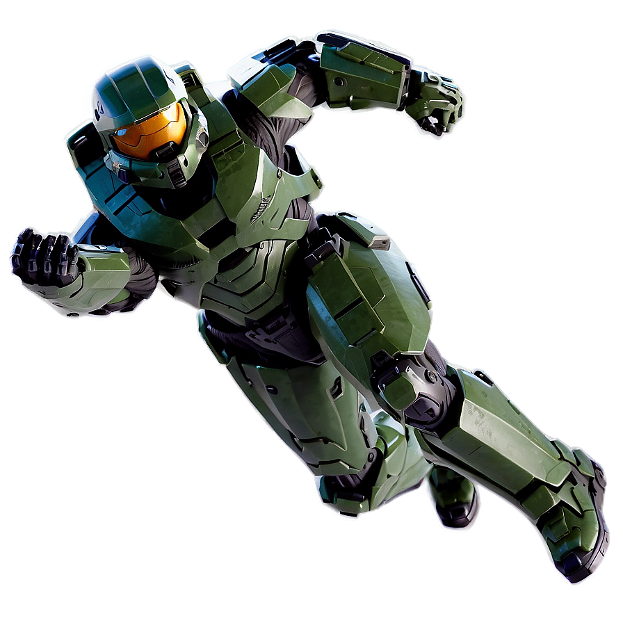 Master Chief Action Pose Png Eyt