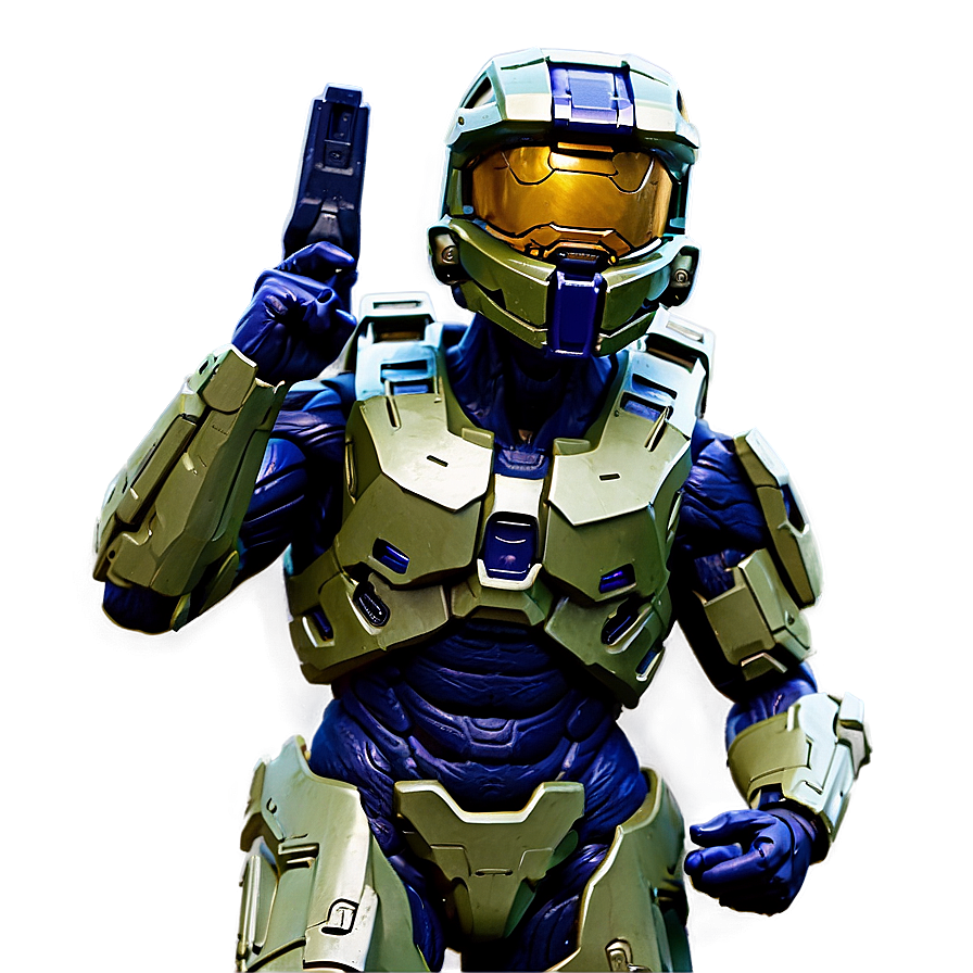 Master Chief Halo Action Pose Png 10