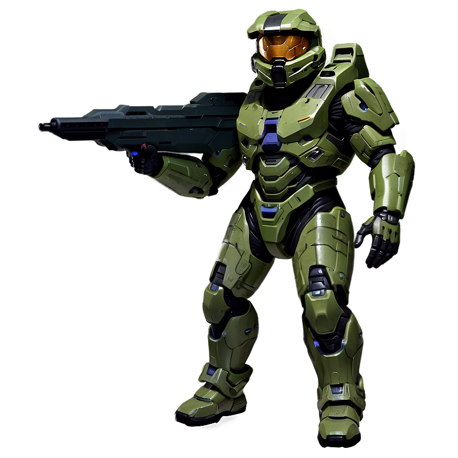 Master Chief Halo Futuristic Png Vvr