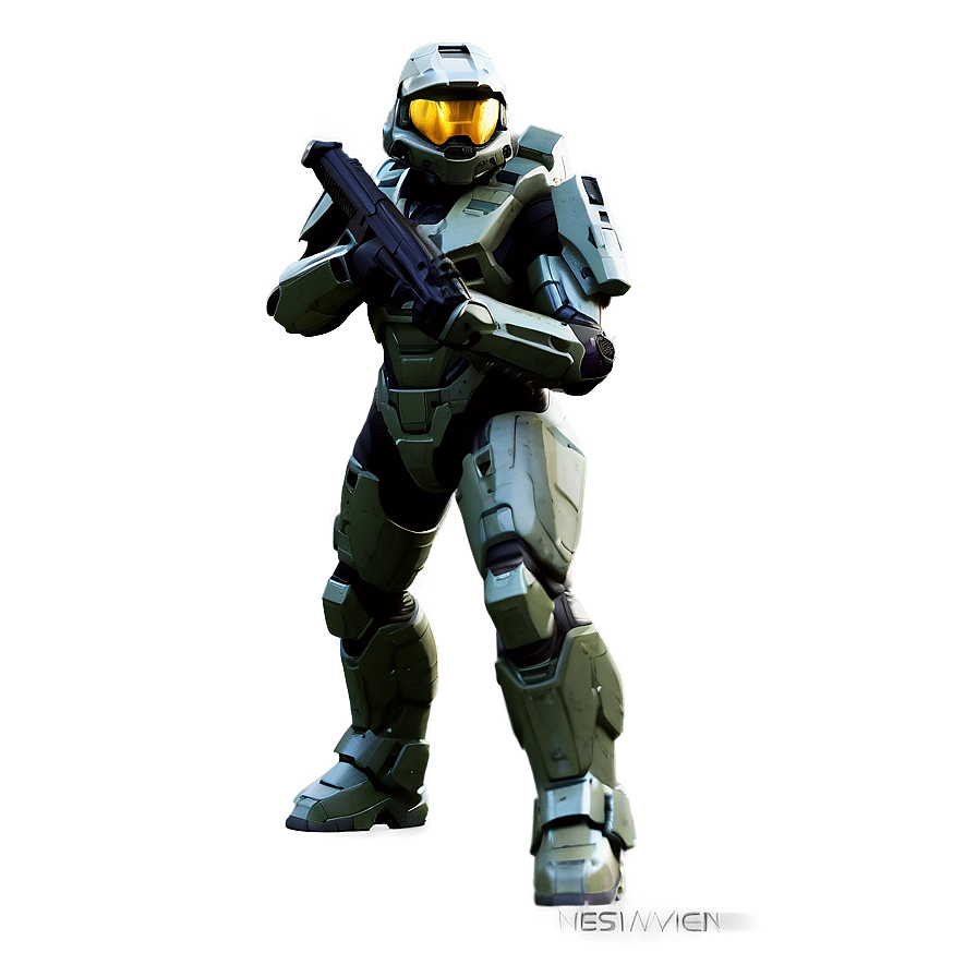 Master Chief Halo Minimalist Png Uec16