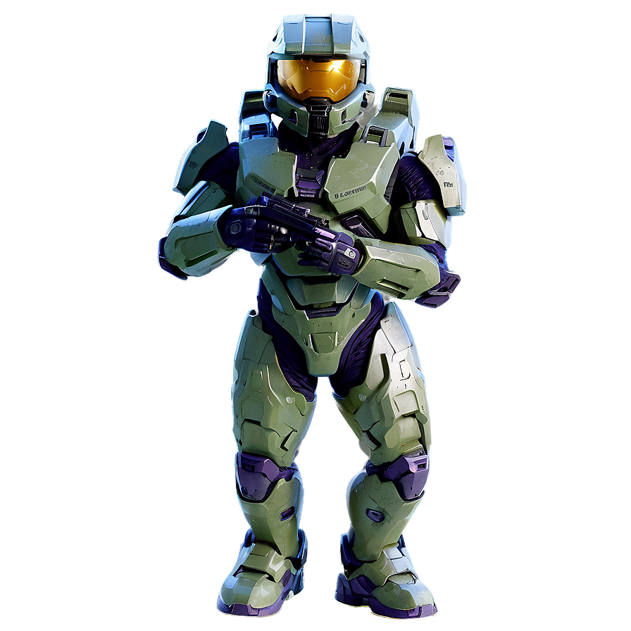 Master Chief Halo Signature Pose Png 1