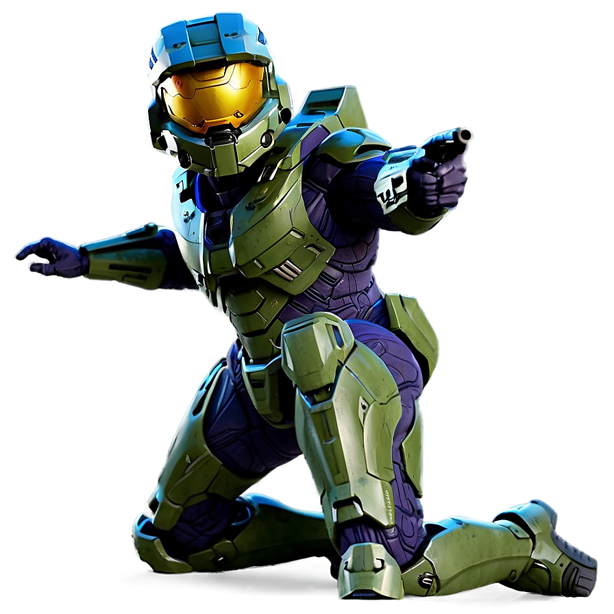 Master Chief Halo Signature Pose Png Laa60