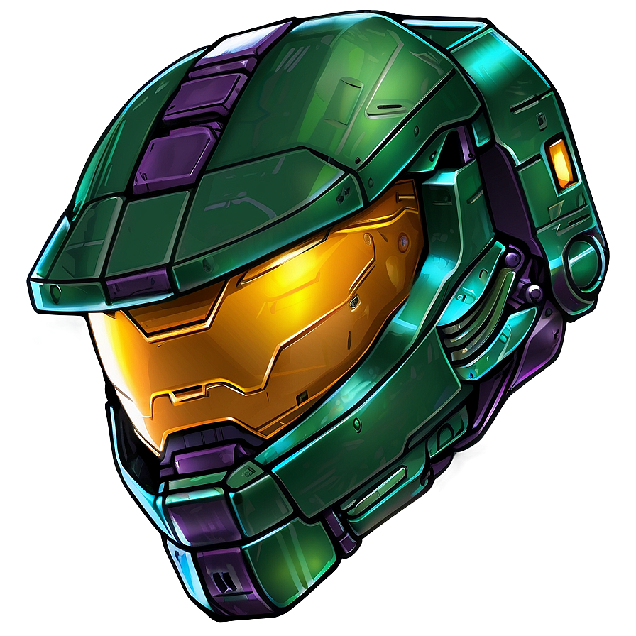 Master Chief Helmet Illustration Png 41