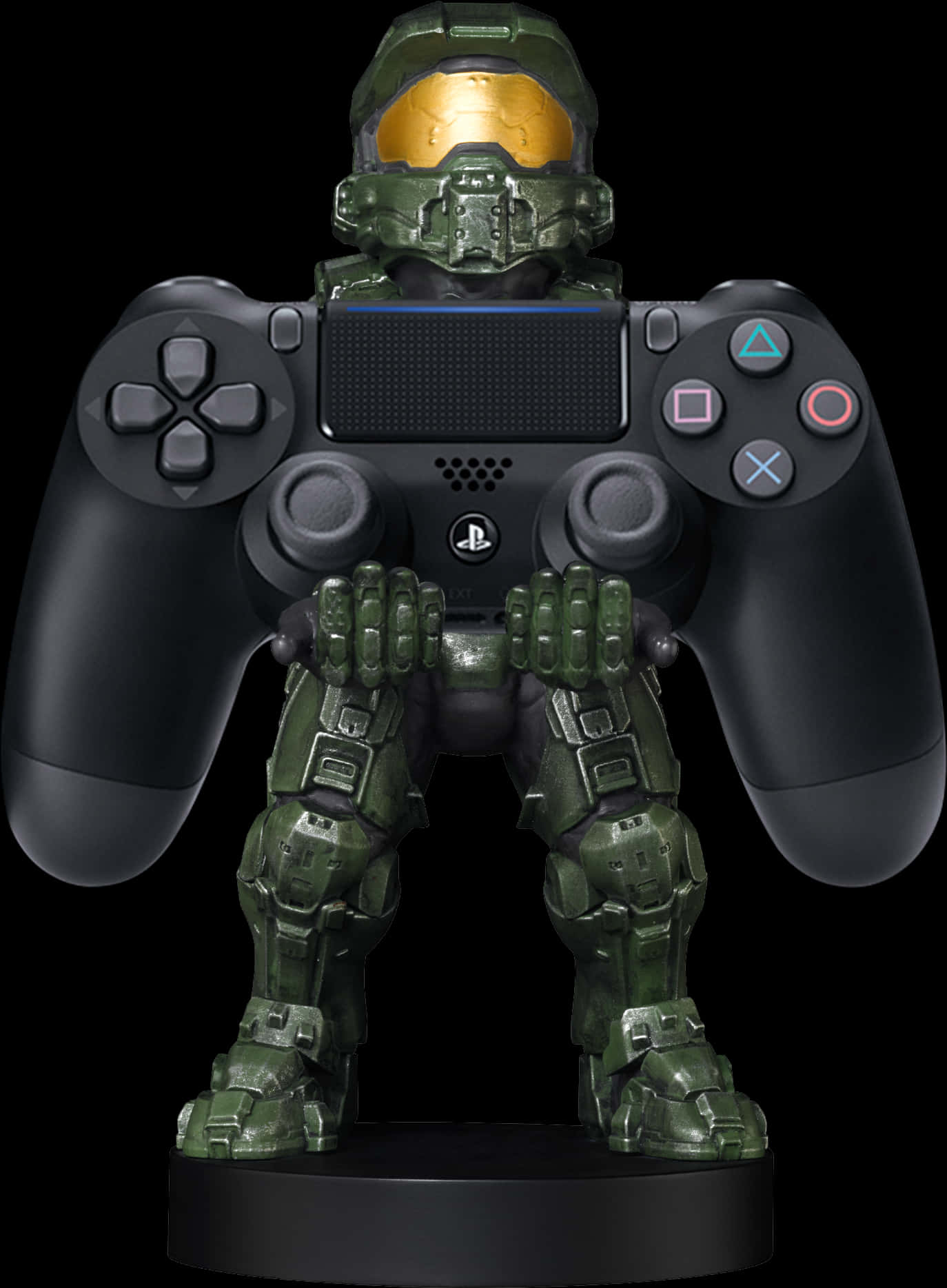 Master Chief Holding P S4 Controller