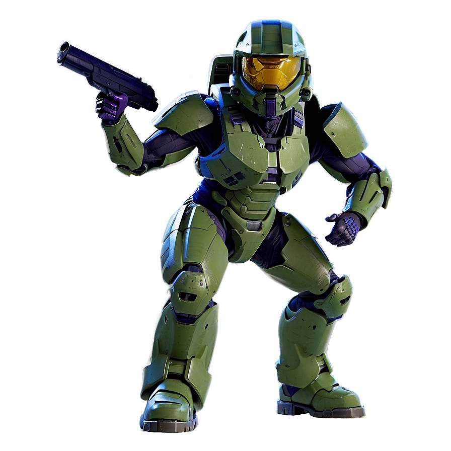 Master Chief Iconic Stance Png Jtv93