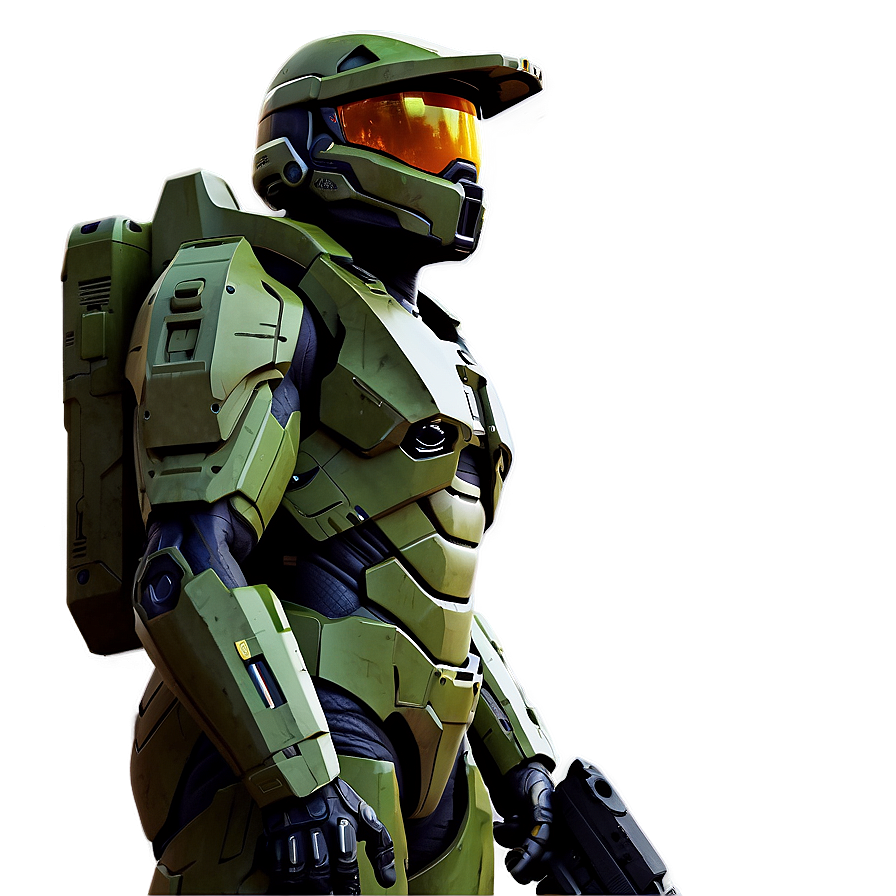 Master Chief Sci-fi Background Png Mxm