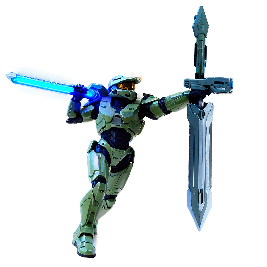 Master Chief With Energy Sword Png 05212024
