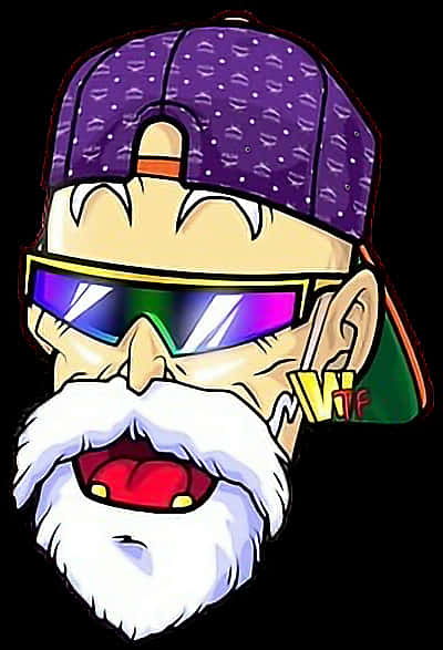 Master_ Roshi_ Stylized_ Portrait