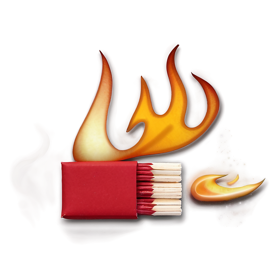 Matchbox Flame Art Png 83