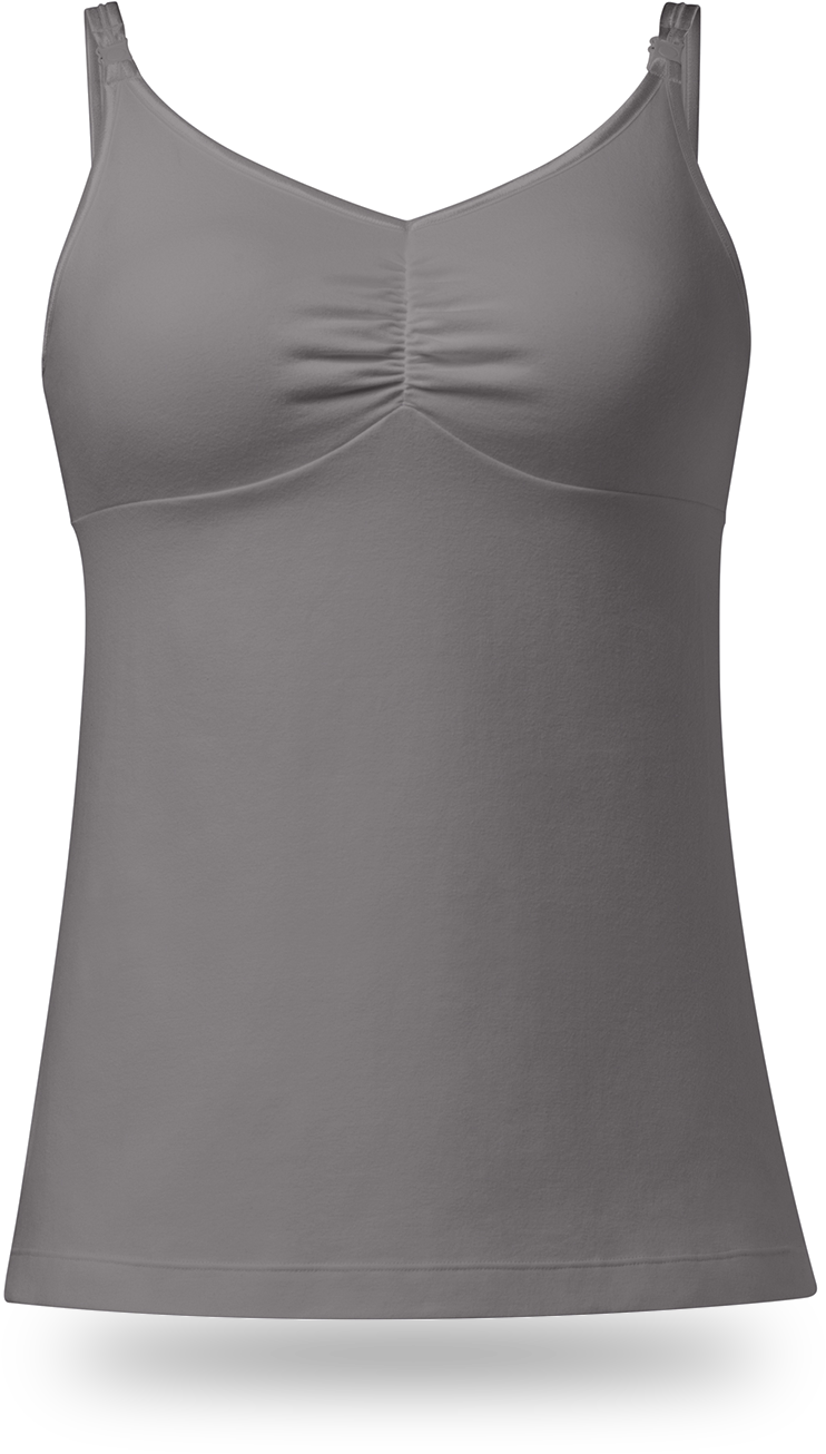 Maternity Nursing Tank Top Grey