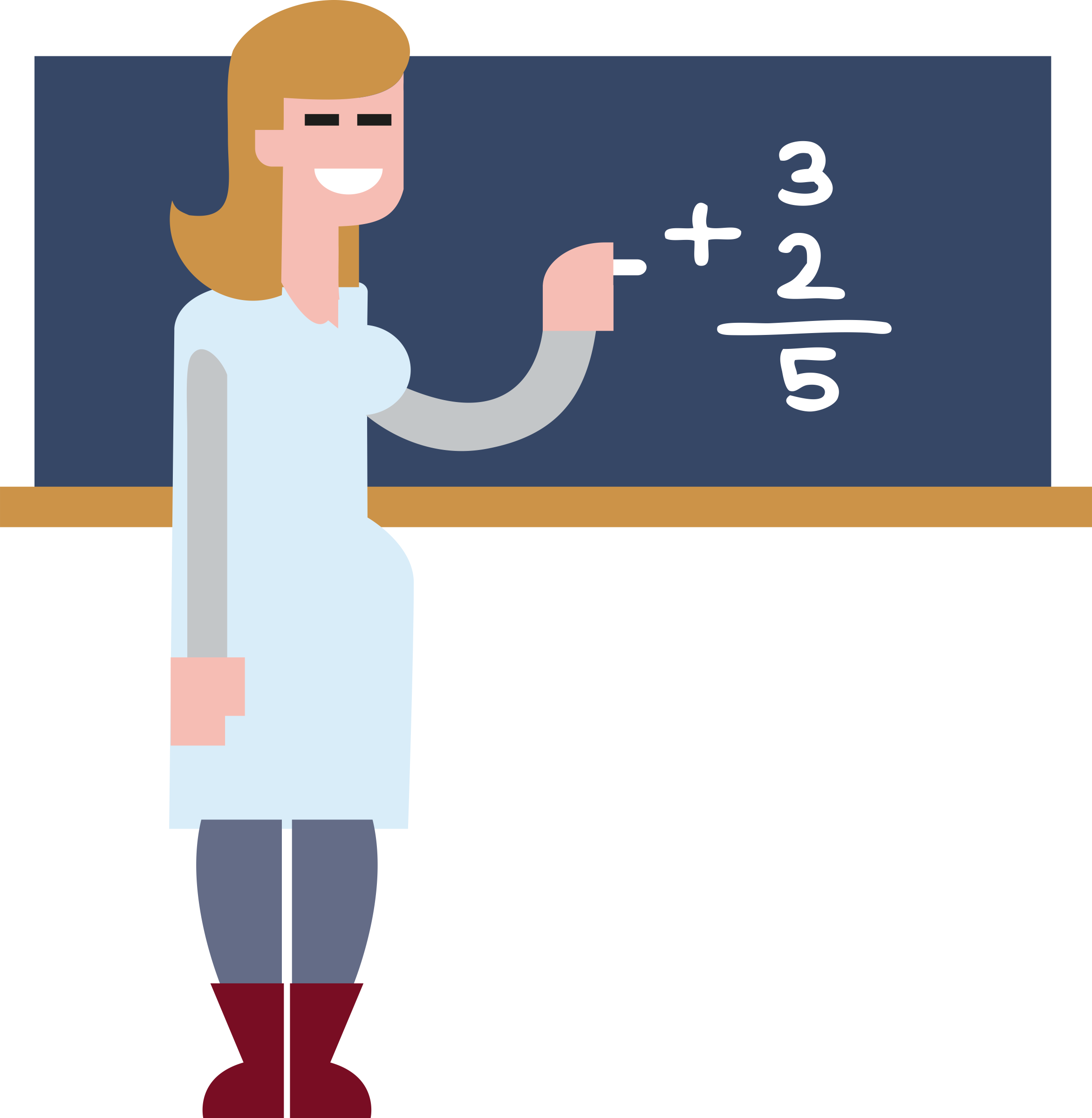 Math Teacher Fraction Addition