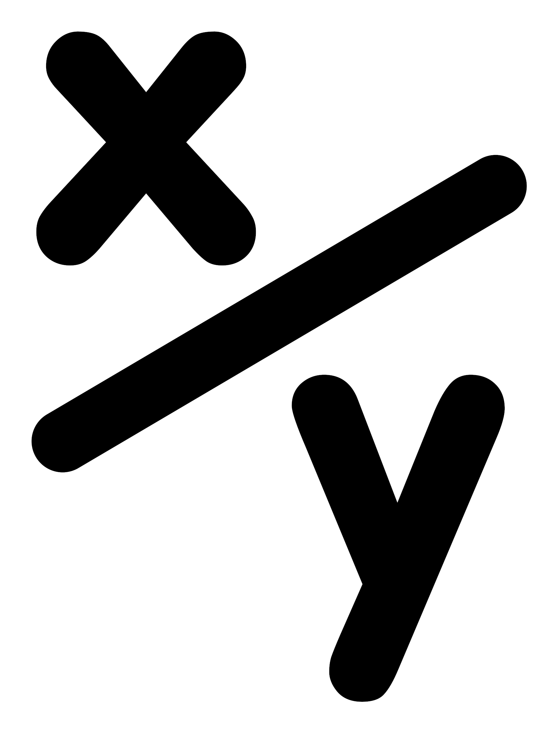 Mathematical Cross Multiplication Symbol