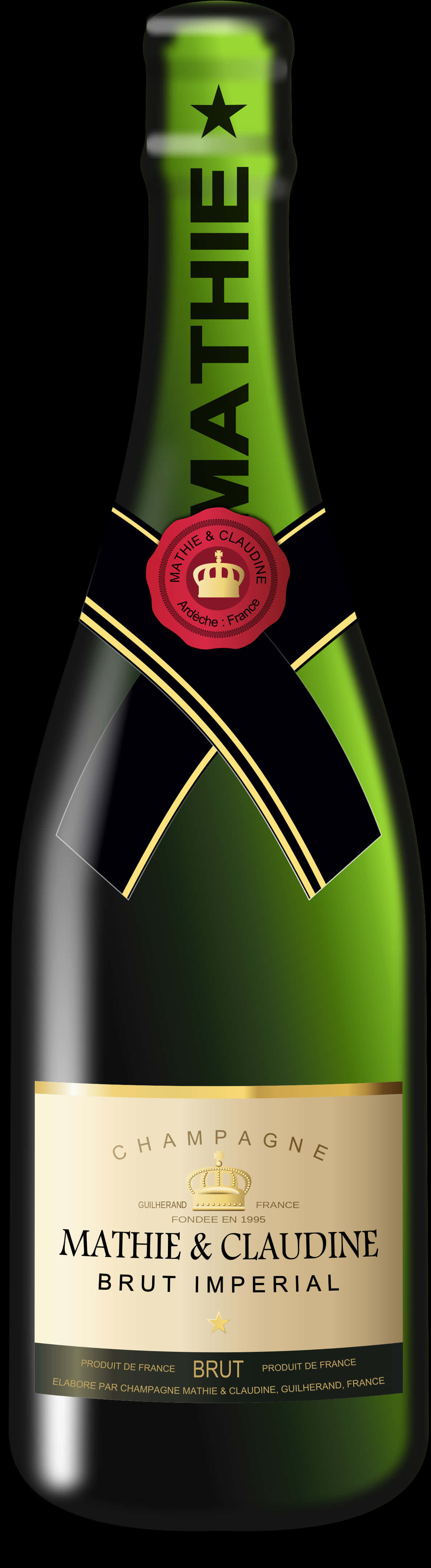 Mathie Claudine Brut Imperial Champagne Bottle