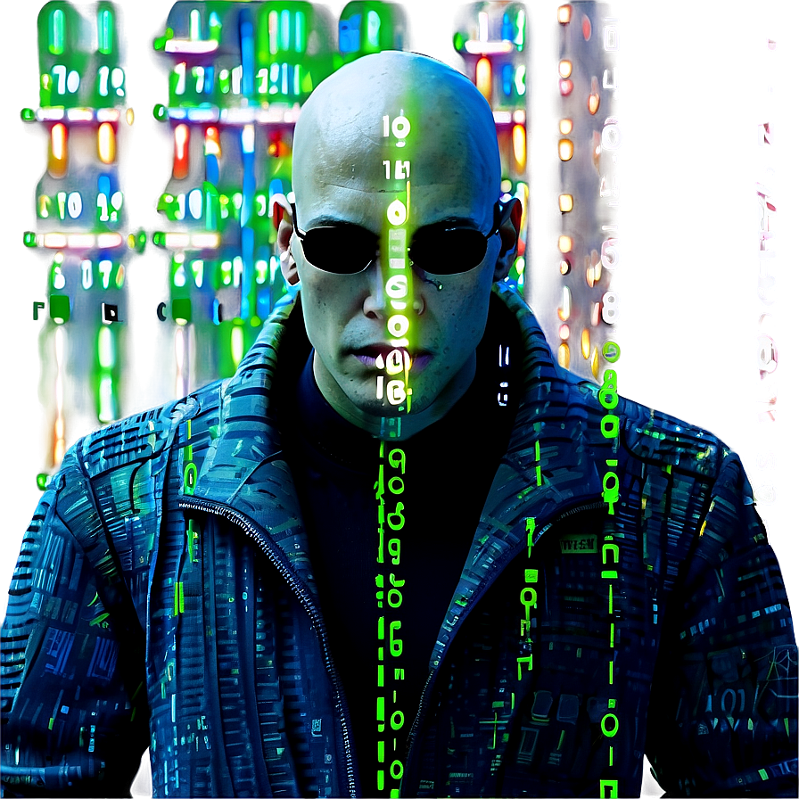 Matrix Code Virtual Landscape Png Ohq