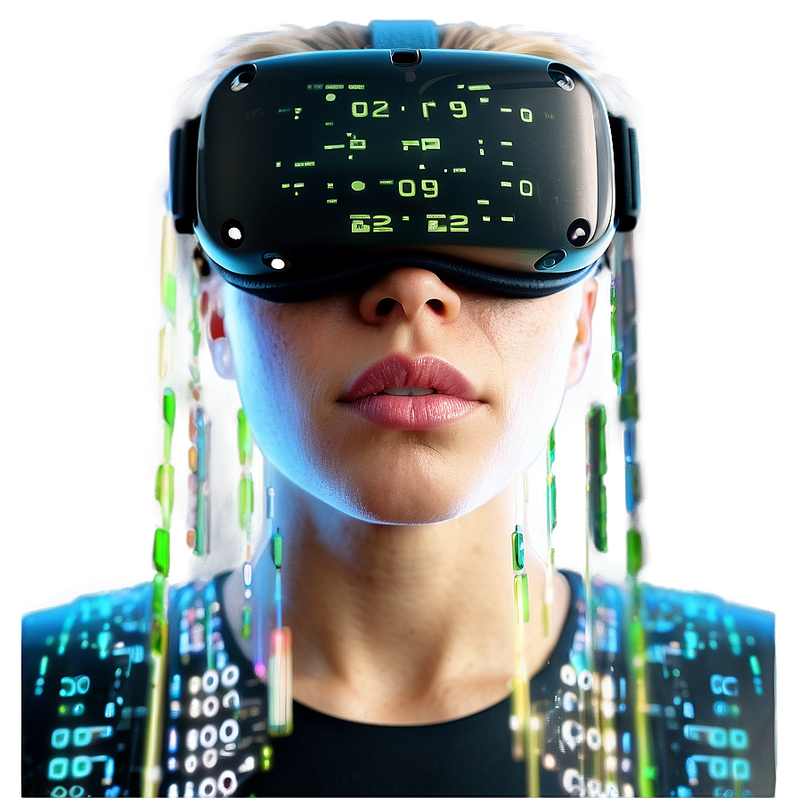 Matrix Code Virtual Reality Interface Png 06252024