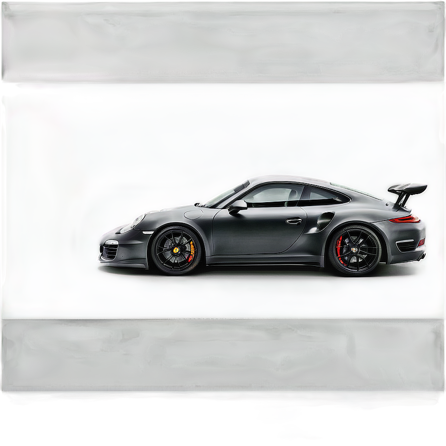 Matte Black Porsche Png 05062024