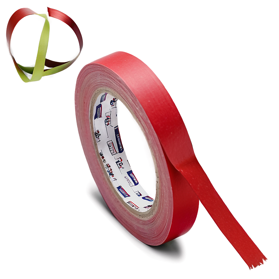 Matte Finish Red Tape Png Xip