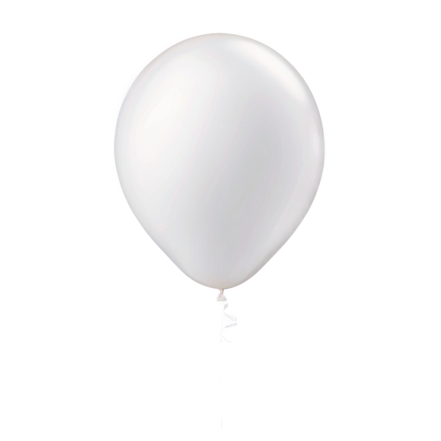 Matte White Balloon Png 06212024