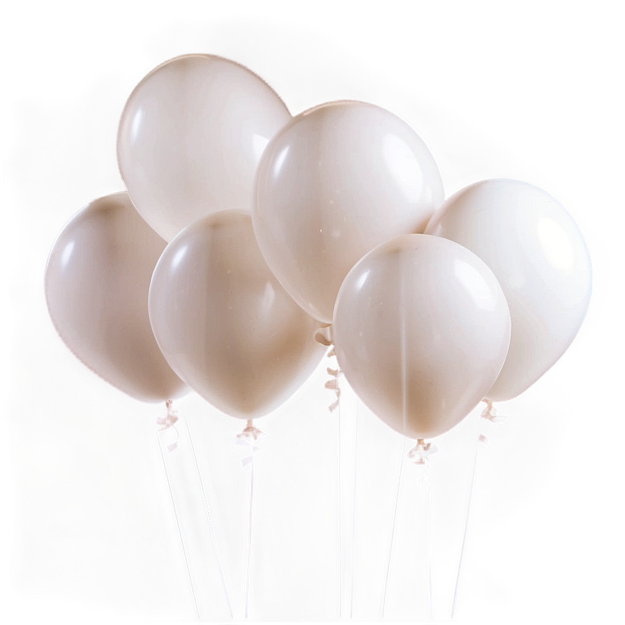 Matte White Balloon Png Ppo