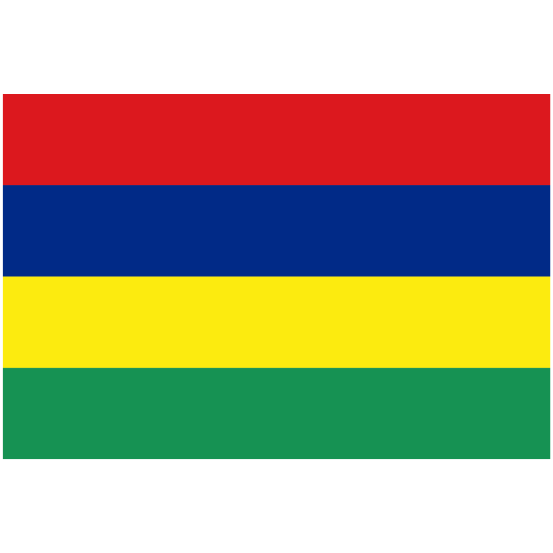 Mauritius Flag Graphic