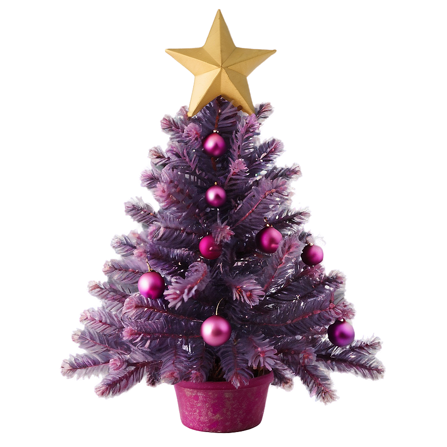 Mauve Pink Christmas Tree Png 06122024