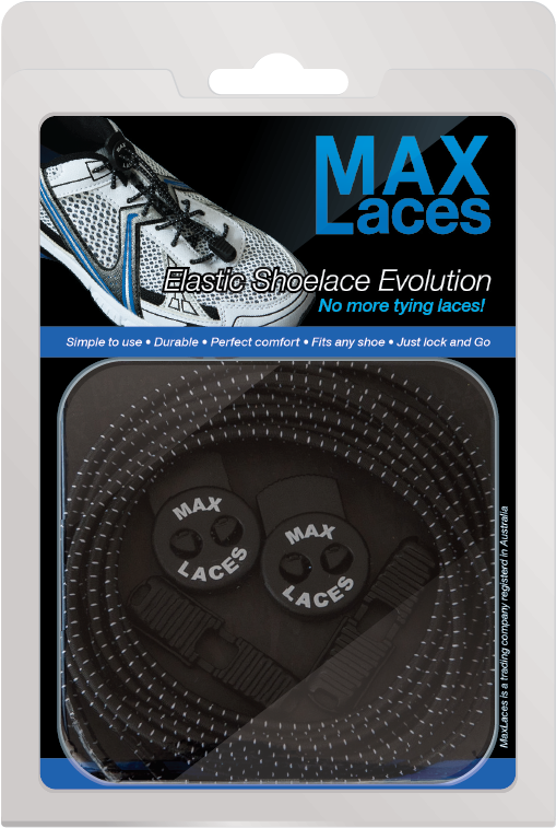 Max Laces Elastic No Tie Shoelaces Packaging