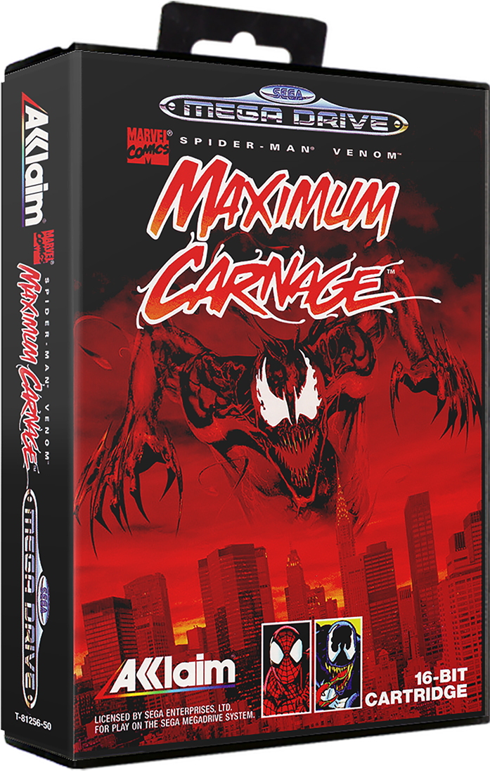 Maximum Carnage Video Game Box Art