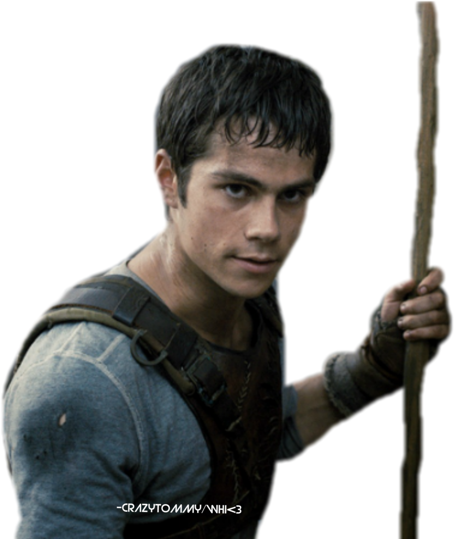 Maze_ Runner_ Character_with_ Staff.png