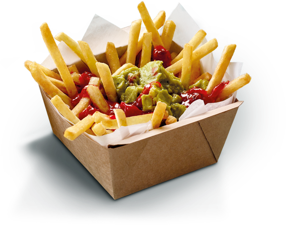 Mc Donalds Frieswith Guacamoleand Ketchup