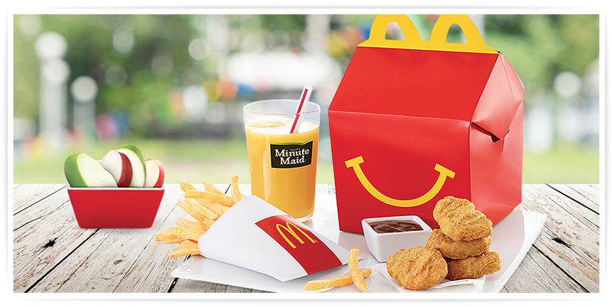 Mc Donalds Happy Meal Set Outdoors