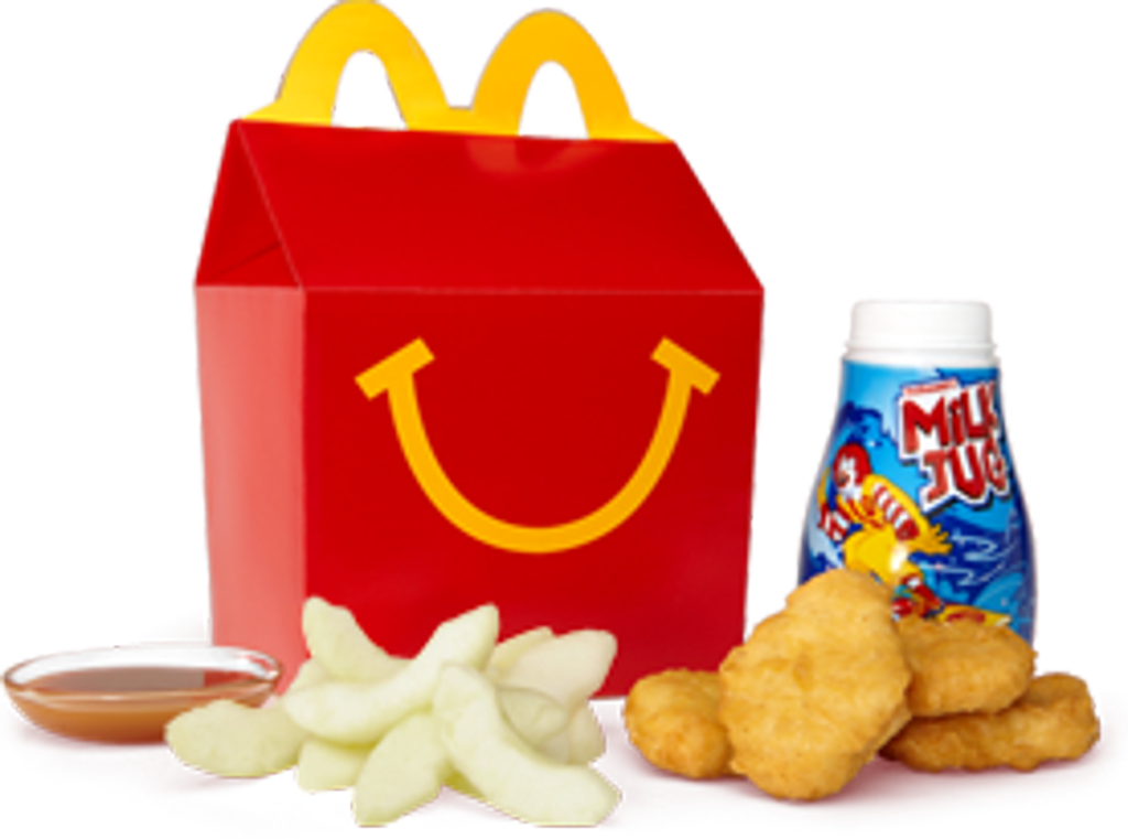 Mc Donalds Happy Mealwith Nuggetsand Milk