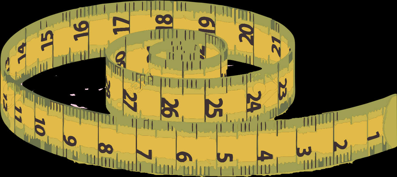 Measuring Tape Coiled