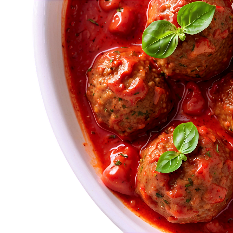 Meatball In Tomato Sauce Png Thf99